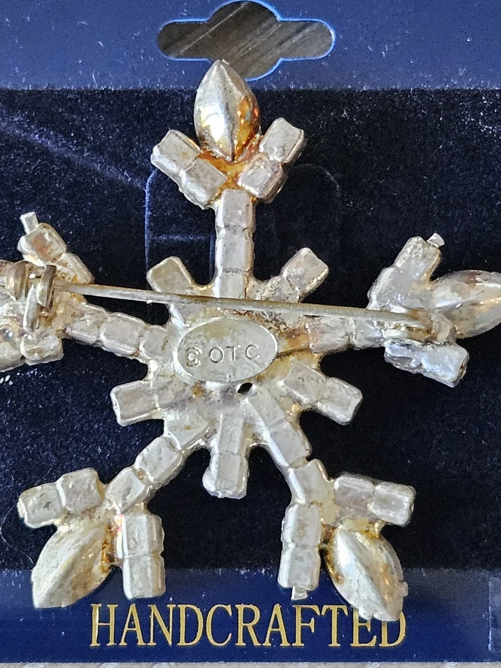 Snowflake Brooch and Earrings Set - Clear